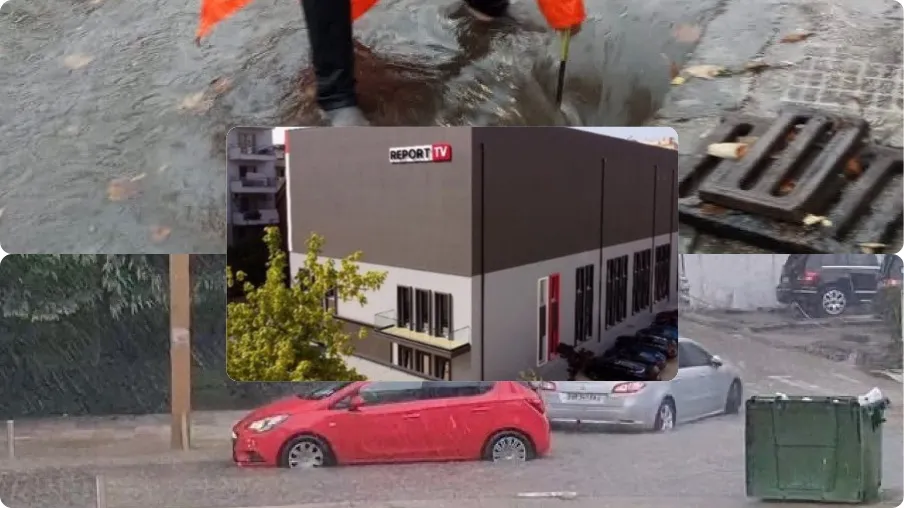 Përmbytet kati i parë i TV së Bollinos