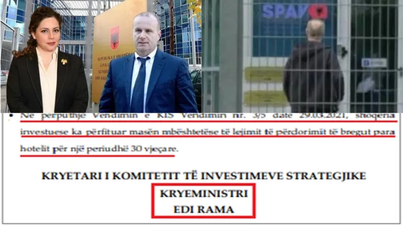 Olta Xhaçka dhe bashkëshorti,  zaptuan plazhin me 85 mijë lekë, tokën falas dhe taksat e resortit për 30 vite