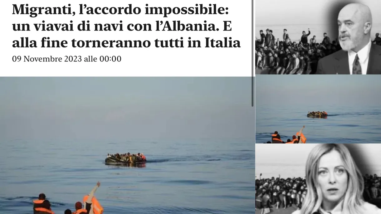 Gazeta “La Repubblica” : Ja pse Meloni-Rama po bëjnë bllof me emigrantët