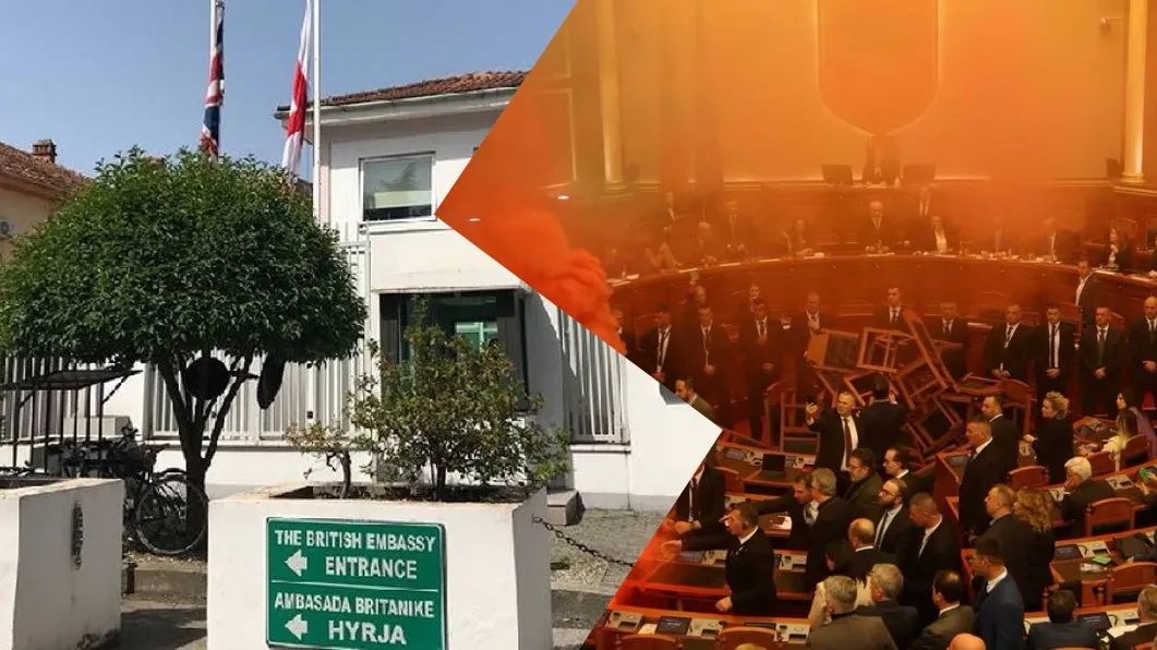 Ambasada britanike dënon kaosin në Kuvend, ultimatum politikës për dialog