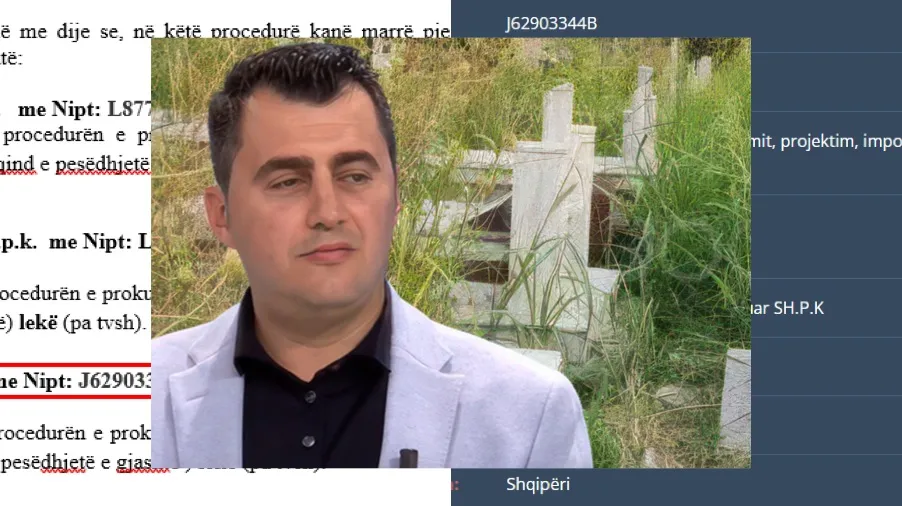 Gentjan Llatja  abuzon  edhe me pllakat e varreve