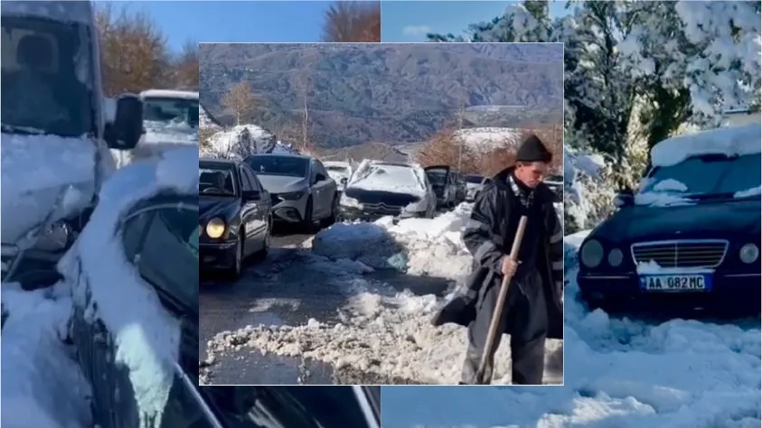 Qindra  mjete mbesin në rrugën e Arbrit. Qytetarët fjetën nëpër makina dhe furgona