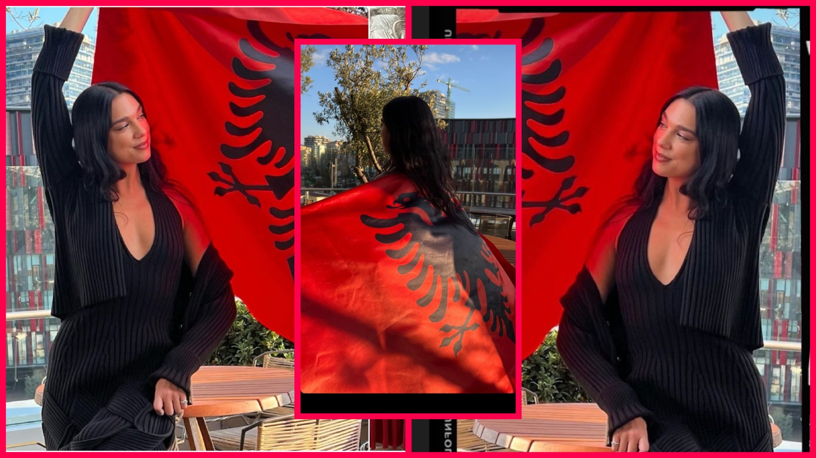 Lipa uron Pavarësinë e Shqipërisë, ndan fotot me flamurin kuqezi mbi supe