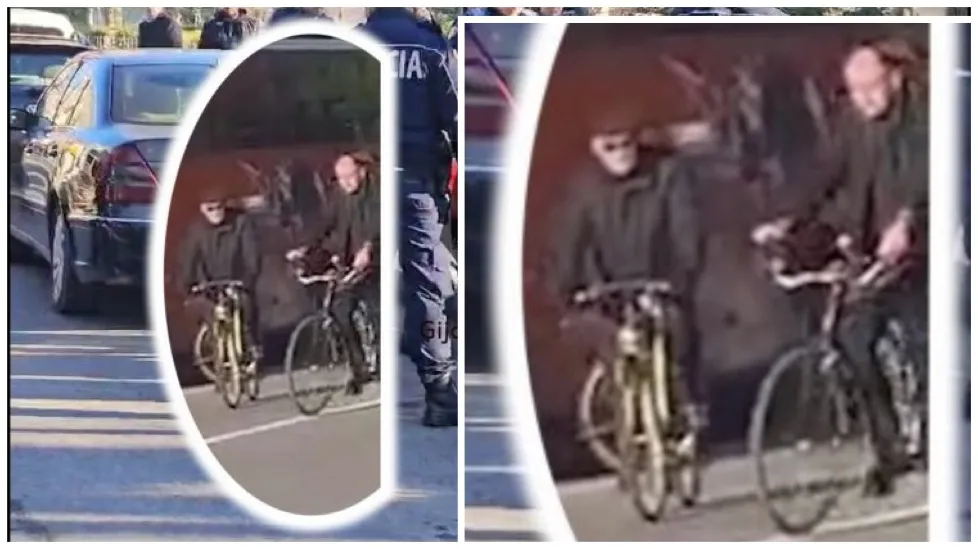 VIDEO/Plagosja në Shkodër, autori largohet me bicikletë