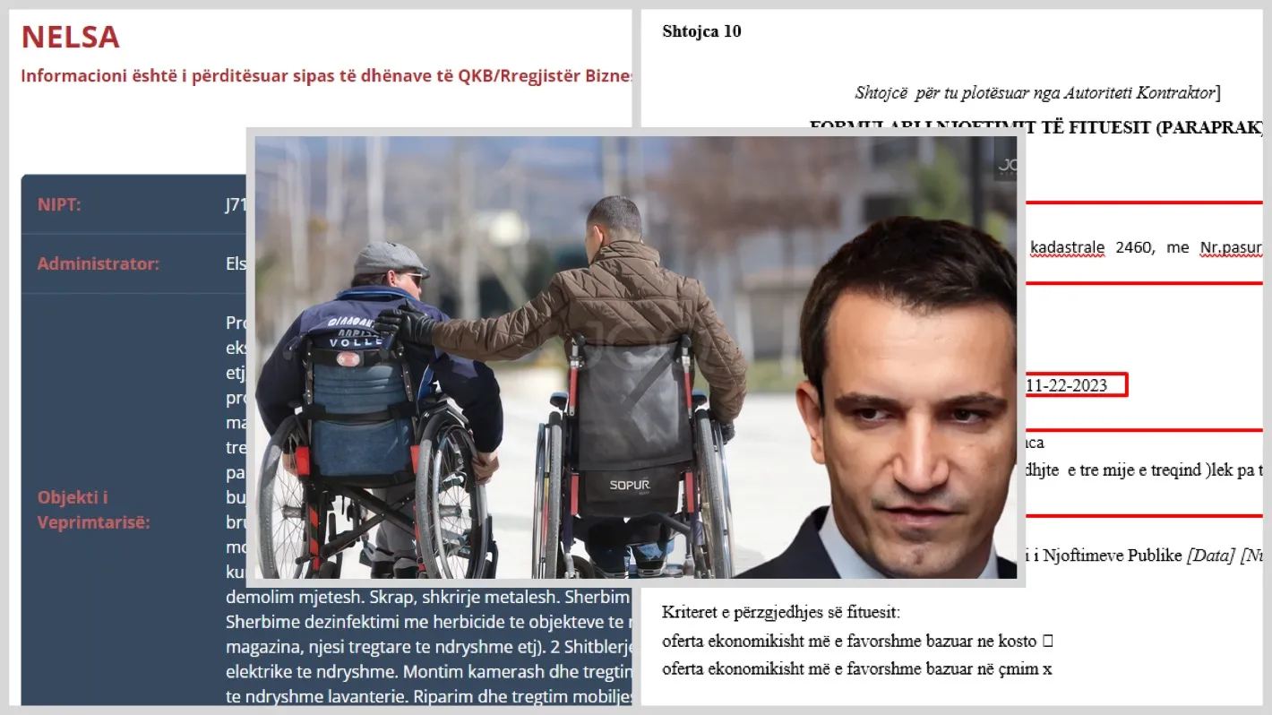 Veliaj  tender me probleme  edhe te buka e personave me aftësi të kufizuar