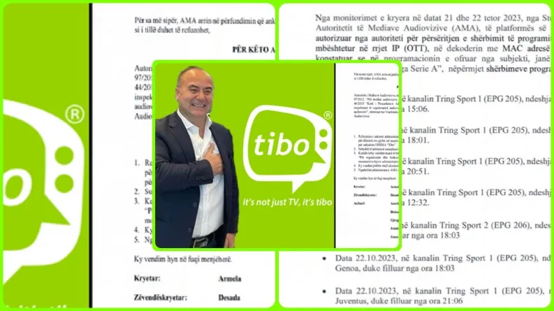 TIBO  gjobitet nga AMA për pirateri, pritet heqja e licencës