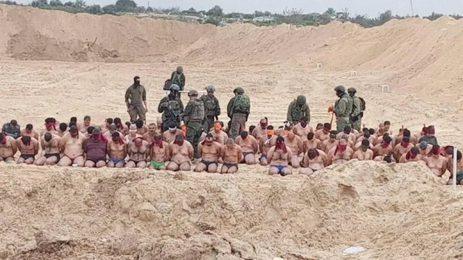 Izraeli raporton se ka arrestuar disa militantë të Hamasit, Symbyllur, duart e lidhura dhe të zhveshur