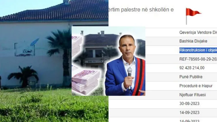 Shkolla në gjendje skandaloze, Kryebashkiaku i Divjakës  Gorrea hedh 920 mln lekë për palestrën