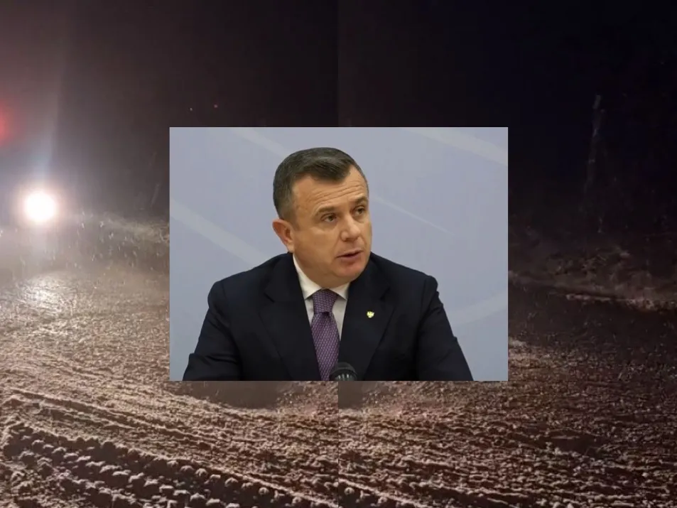 Ministri Balla reagon për situatën me reshje në vend : Shoferët të qarkullojnë me kujdes, lagështira është burim aksidenti