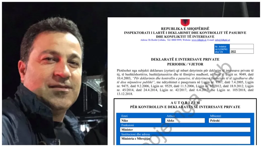 Pasuria e  ministrit Niko Peleshi:  Gruaja e tij trashëgon një apartament; dy bashkëshortët 10 llogari bankare
