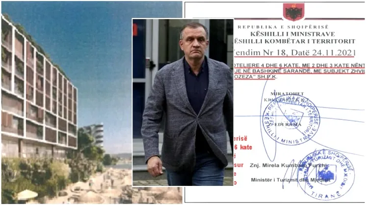 Ilir Beqaj  hotel me 6 kate buzë detit në Sarandë, dhe tokë falas nga qeveria