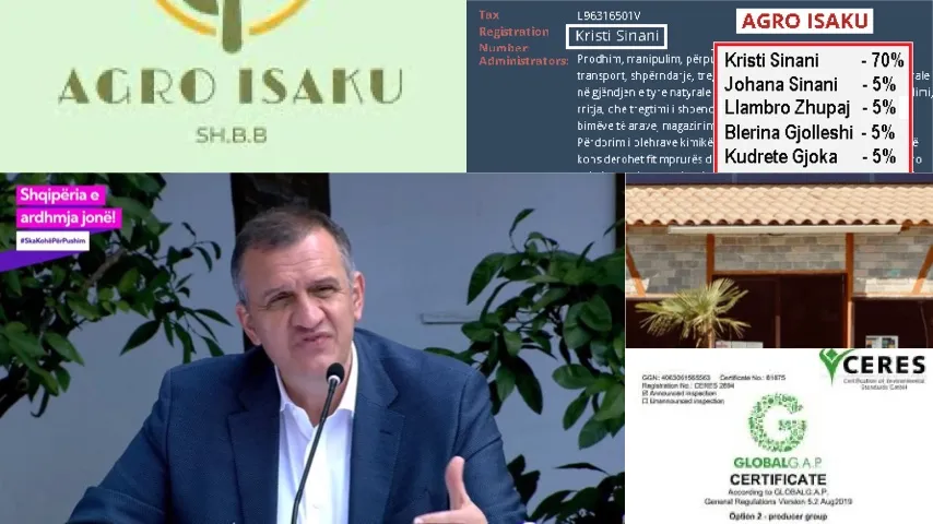 Ilir Beqaj, beu i Finiqit; “Agro-Isaku”, një tjetër fermë e fshehur te ortakët e gruas në fermën AICOO