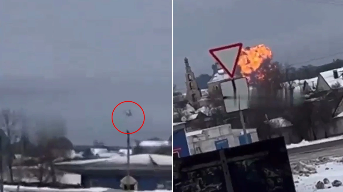VIDEO/ Rrëzohet avioni rus që mbante të burgosur ukrainas