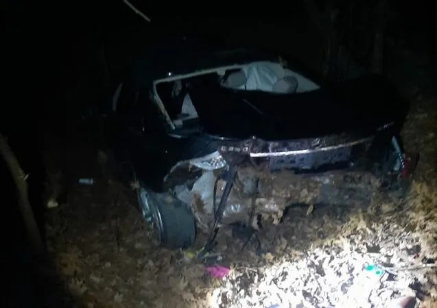 FOTO/ Librazhd, makina del nga rruga dhe përfundon në greminë