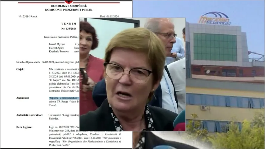 KPP anulon dy herë  tenderin 300 MLN lekë të rektores së “Luigj Gurakuqit”