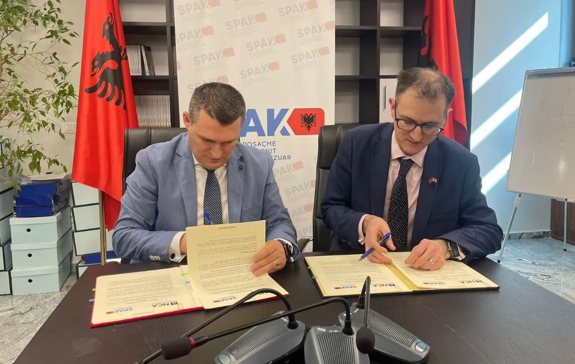 SPAK nënshkruan memorandum me Agjencinë Kombëtare Kundër Krimit të Britanisë