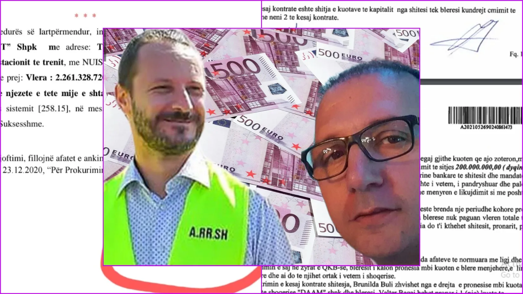 Berberi ARRSH  i dha tender kompanisë së vet për të mbikqyrur punimet e Arbër Abazit dhe Artan Sakos për unazën e re