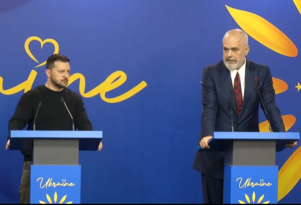 Rama në konferencën me Zelensky-n: Jemi të nderuar të mirëpresim një udhëheqës të rezistencës