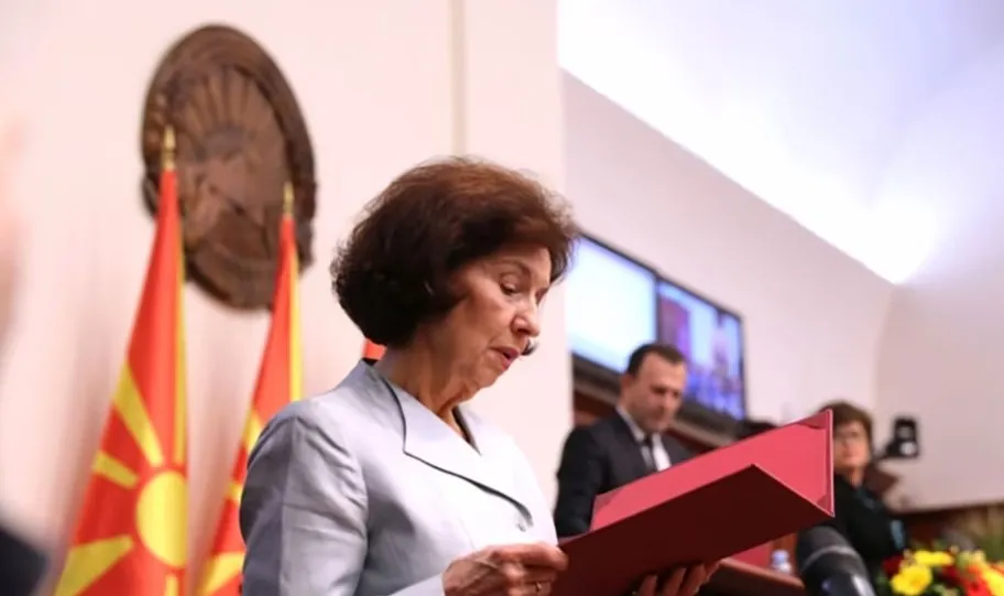 Presidentja Gordana Silanovska-Davkova  vë në dyshim  Marrëveshjen e Prespës…