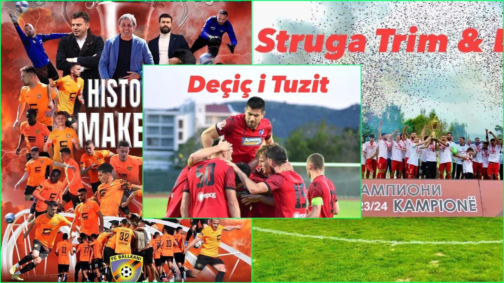 Tre lajme te mrekullueshme sot nga futbolli i trevave shqiptare ne Ballkan.