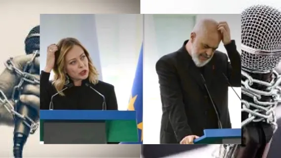 Rama-Meloni, dy kryeministra që urrejnë median e lirë