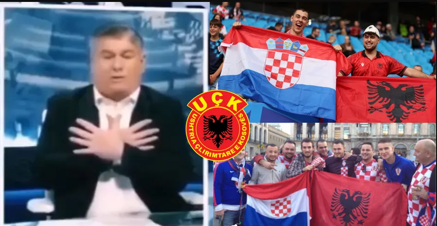 Video që bëri bujë , gazetari kroat bën shqiponjën live dhe përshëndet heronjtë e UÇK-së