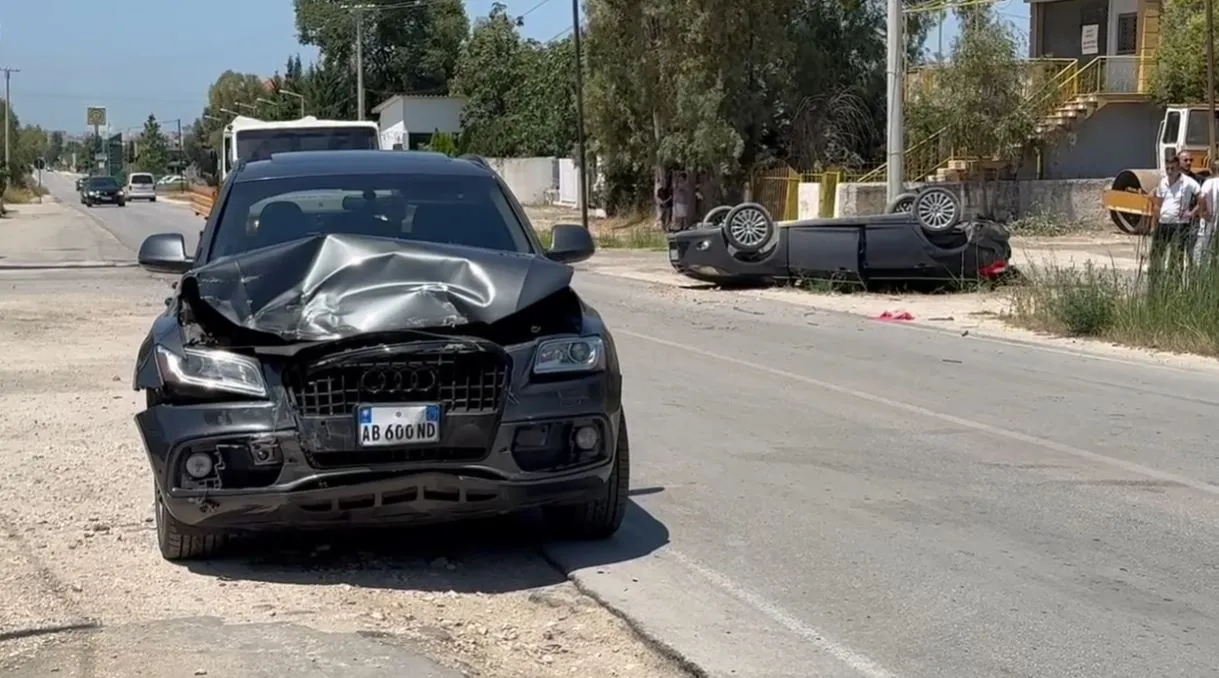 Foto/ Aksident i frikshëm në aksin Fier-Patos