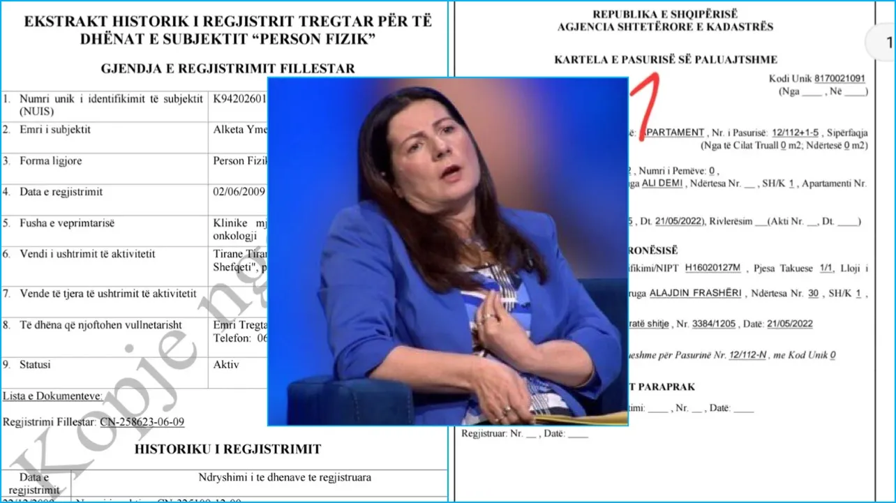 Mjekja Alketa Ymeri Pere nën hetim për pasurinë e dyshimtë