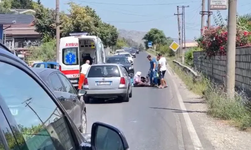 Lezhë/ Makina përplaset me motorin, një i plagosur