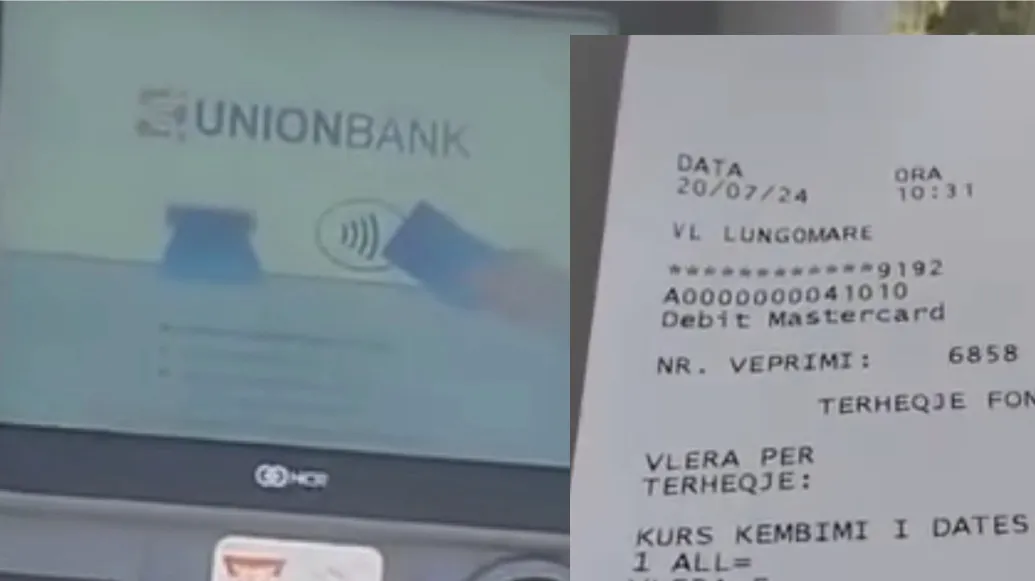 Denoncimi i turistit në Vlorë: Tërhoqa 300€, Union Bank më mbajti 43€ komision!