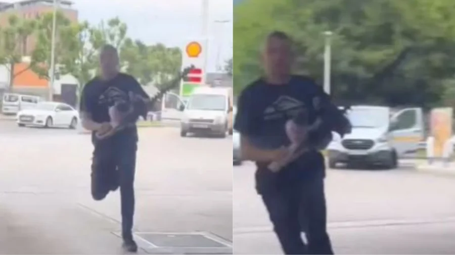 Angli/ 30-vjeçari nxjerr sharrën elektrike dhe i drejtohet myslimanëve për t’i vrarë në një karburant (Video)