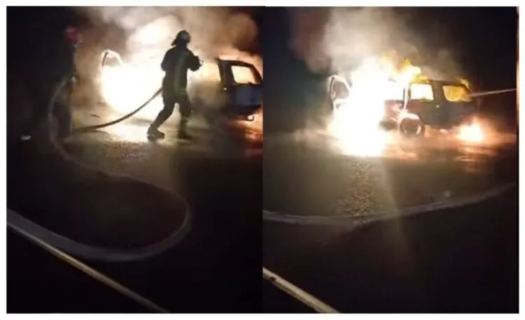 Shkrumbohet makina në autostradën e Vlorës, shpëton shoferi