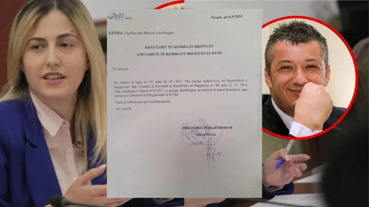 Ina Zhupa reagon pas largimit të Alfred Pezës: Dorëhiqet drejtori i paligjshëm i RTSH