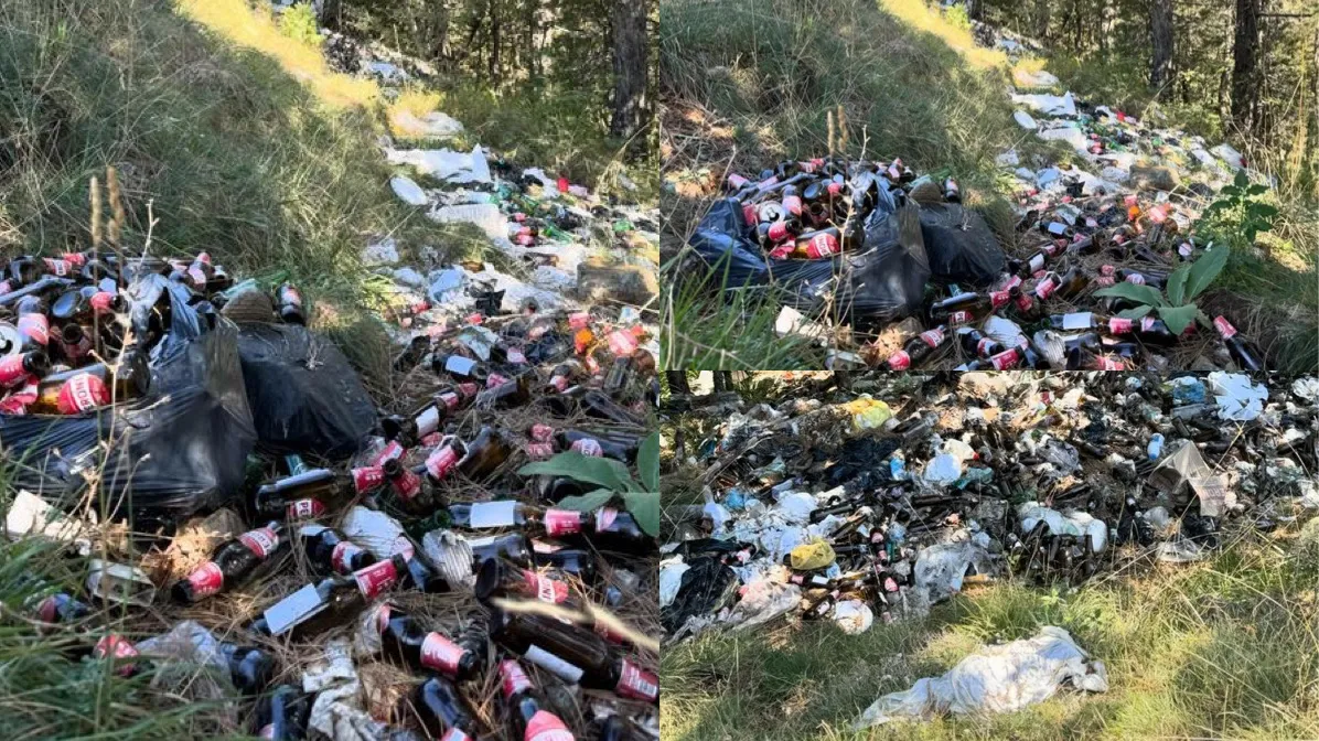 FOTO-SKANDAL/ Parku natyror i Qafshtamës shndërrohet në landfill mbeturinash