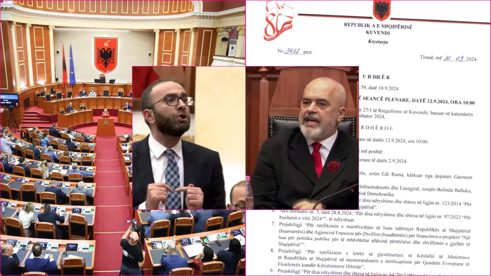 Kuvendi/interpelanca e Bardhit me Ramën dhe shqyrtimi i mandatit të Olta Xhaçkës, zbardhet rendi i ditës