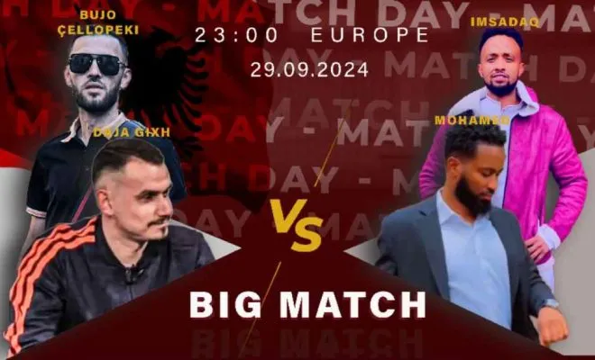BIG MATCH botëror në TikTok: Daja Gixh dhe Bujo Cellopeki kundër 2 Arabëve – Bëhu Pjesë e Historisë!