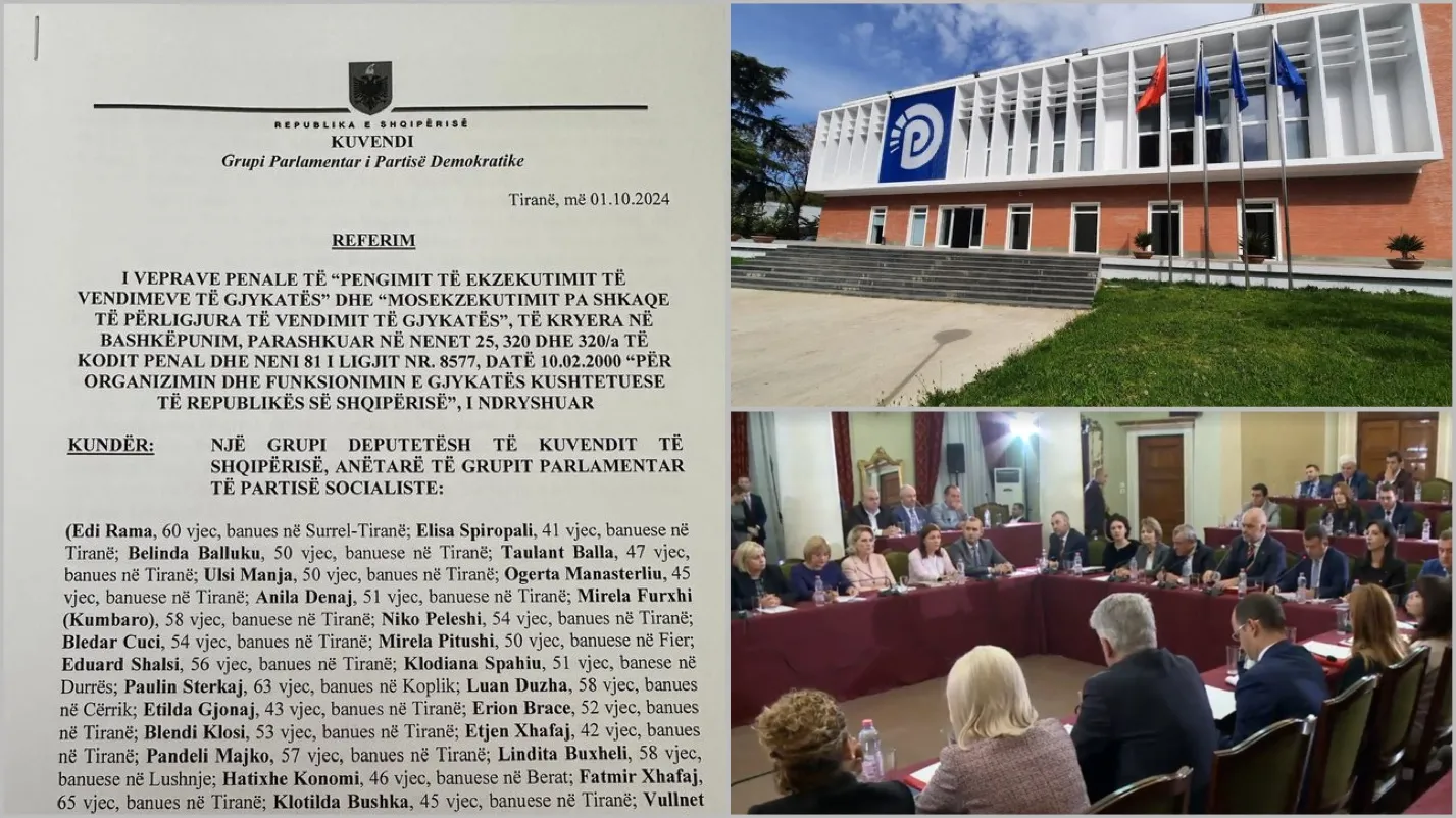 Grupi Parlamentar i PD kallëzon në SPAK 73 deputetë të PS