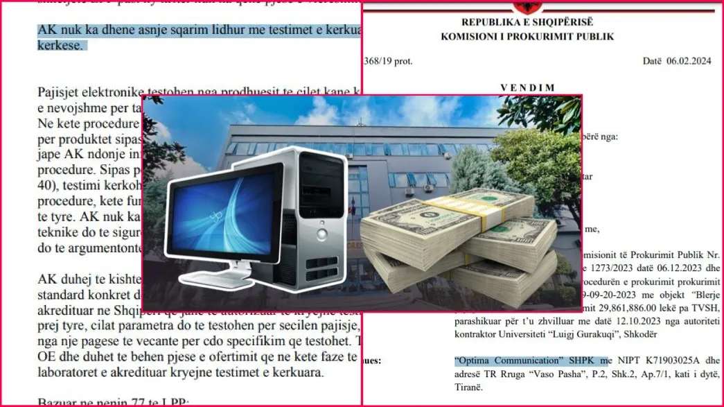 U denoncua dy herë në KPP, pezullohet tenderi 267 MLN lekë për kompjuterët e Universitetit të Shkodrës