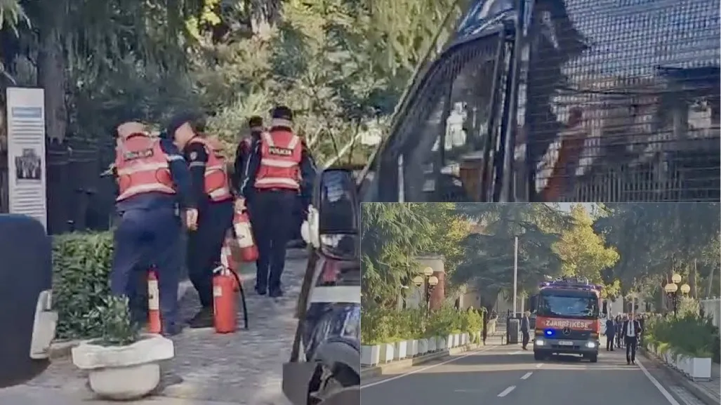 Seanca e Kuvendit/ Dy furgonë me policë dhe një zjarrfikëse  afër parlamentit