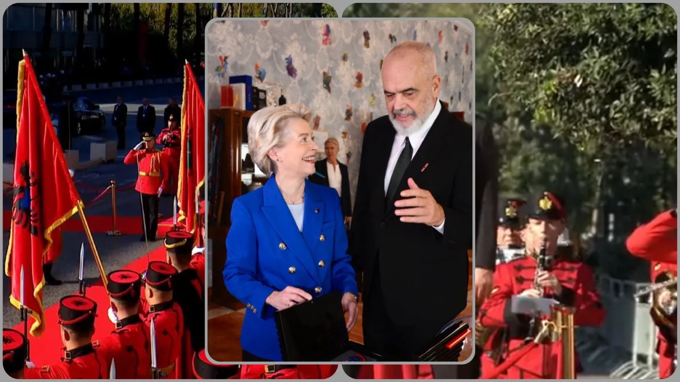 Foto/Ursula von der Leyen ndan momente nga takimi me Ramën në kryeministri: Shqipëria po bën hapa të mëdhenj drejt BE-së