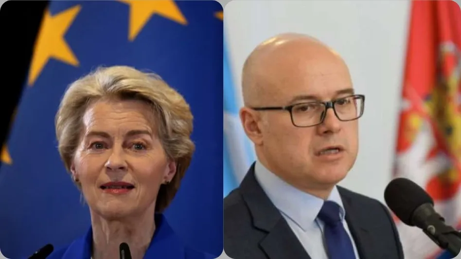 Presidentja e KE, Ursula von der Leyen, anulon takimin me kryeministrin serb