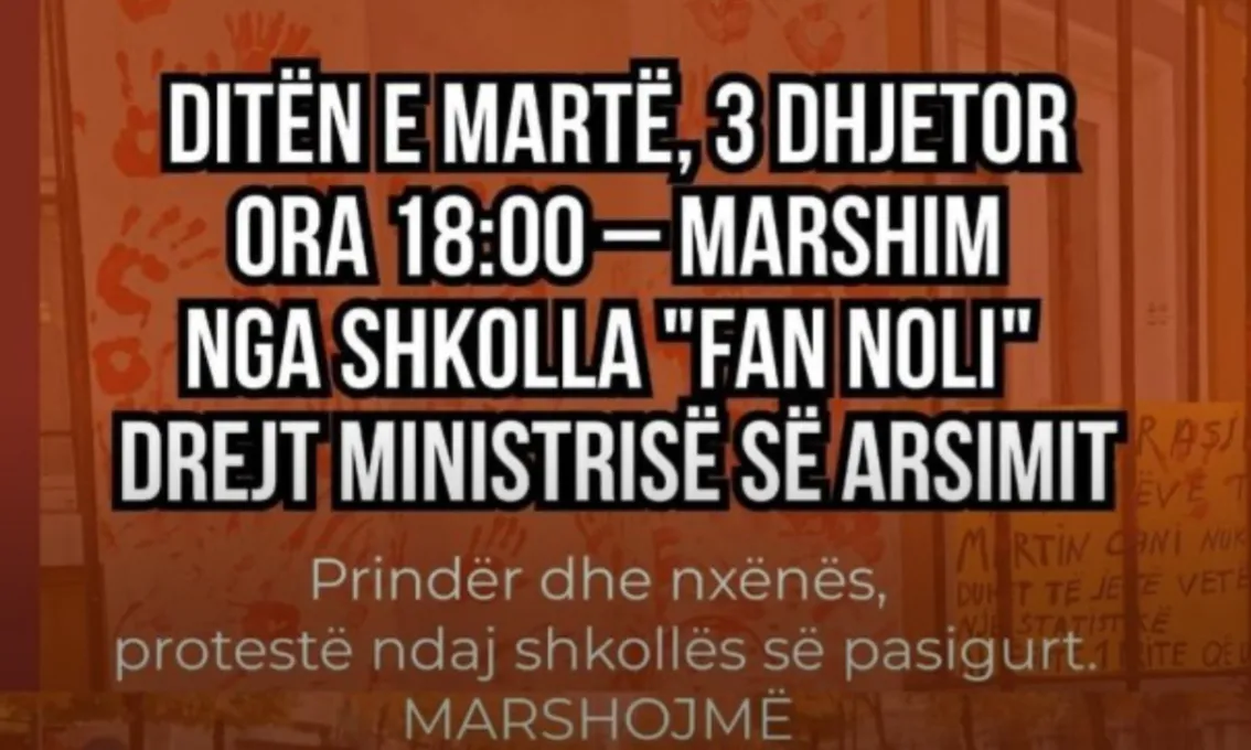 Tjetër protestë për vrasjen e 14-vjeçarit Martin Cani