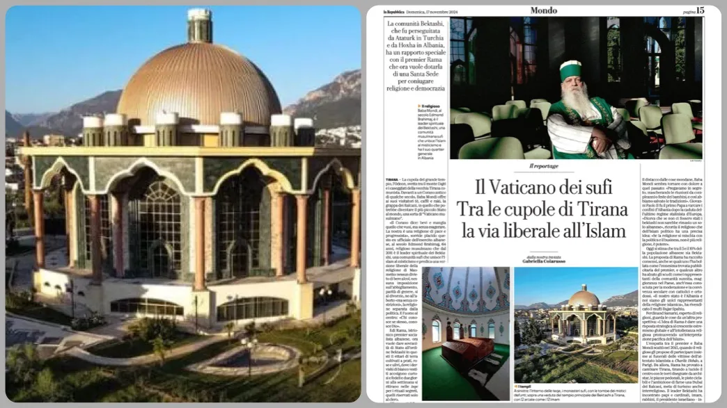 Reportazh i “La Repubblica”: Rama dëshiron t’i sigurojë një Seli të Shenjtë për të kombinuar fenë dhe demokracinë