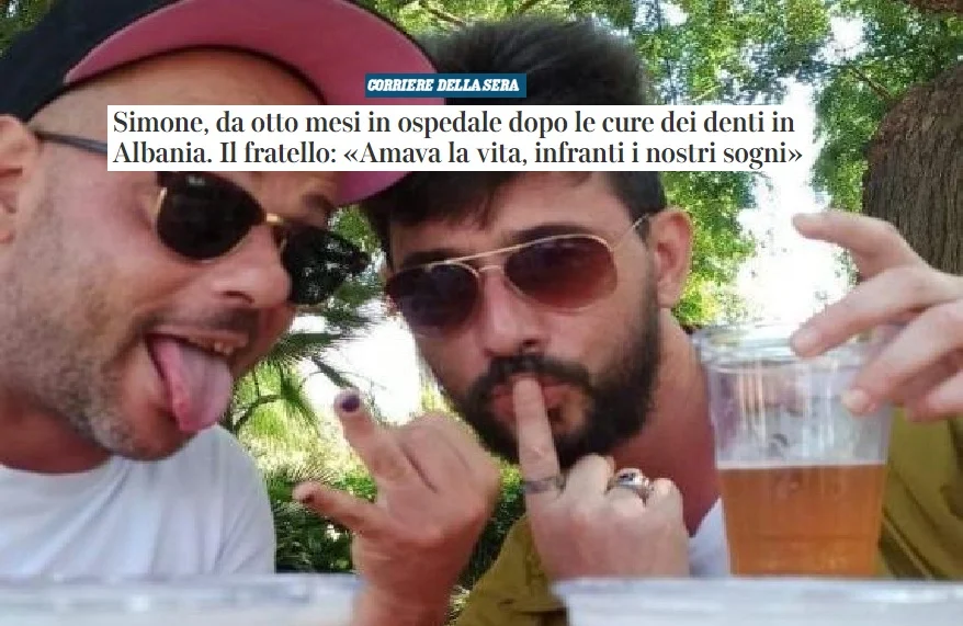 Hoqi 20 dhëmbë brenda një dite në Shqipëri, italiani prej 8 muajsh i shtruar në spital