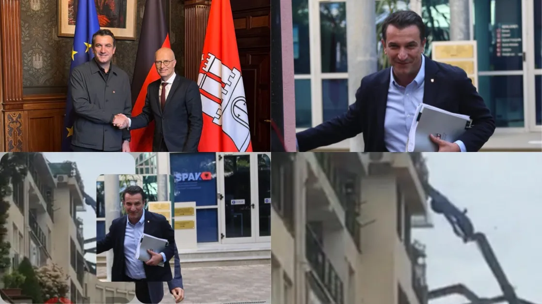 Veliaj vizitë në Hamburg, BKH “vizitë” në shtëpinë e tij dhe të vëllait
