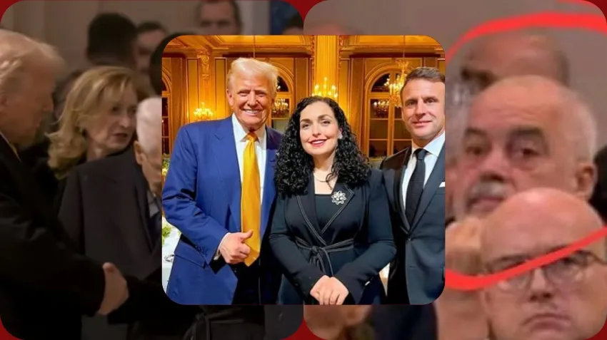 Presidentja Vjosa Osmani shtrëngoi duart me Trump e Macron në Paris
