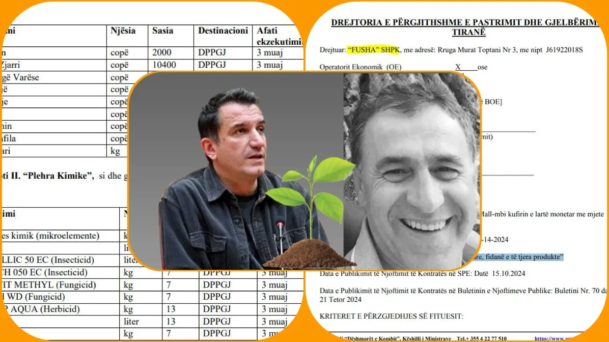 Fusha merr edhe 160 milionë lekë nga Veliaj për farëra dhe fidanë