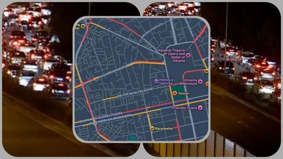 Makthi i trafikut në Tiranë: Kur përplasja e kaosit urban dhe indiferencës institucionale mban peng qytetarët.