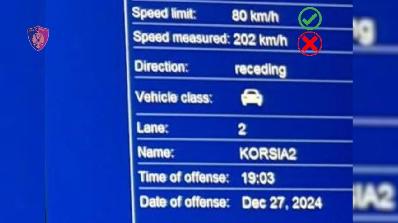 Udhëtonte me 200 km/h, ndëshkohet ‘piloti’