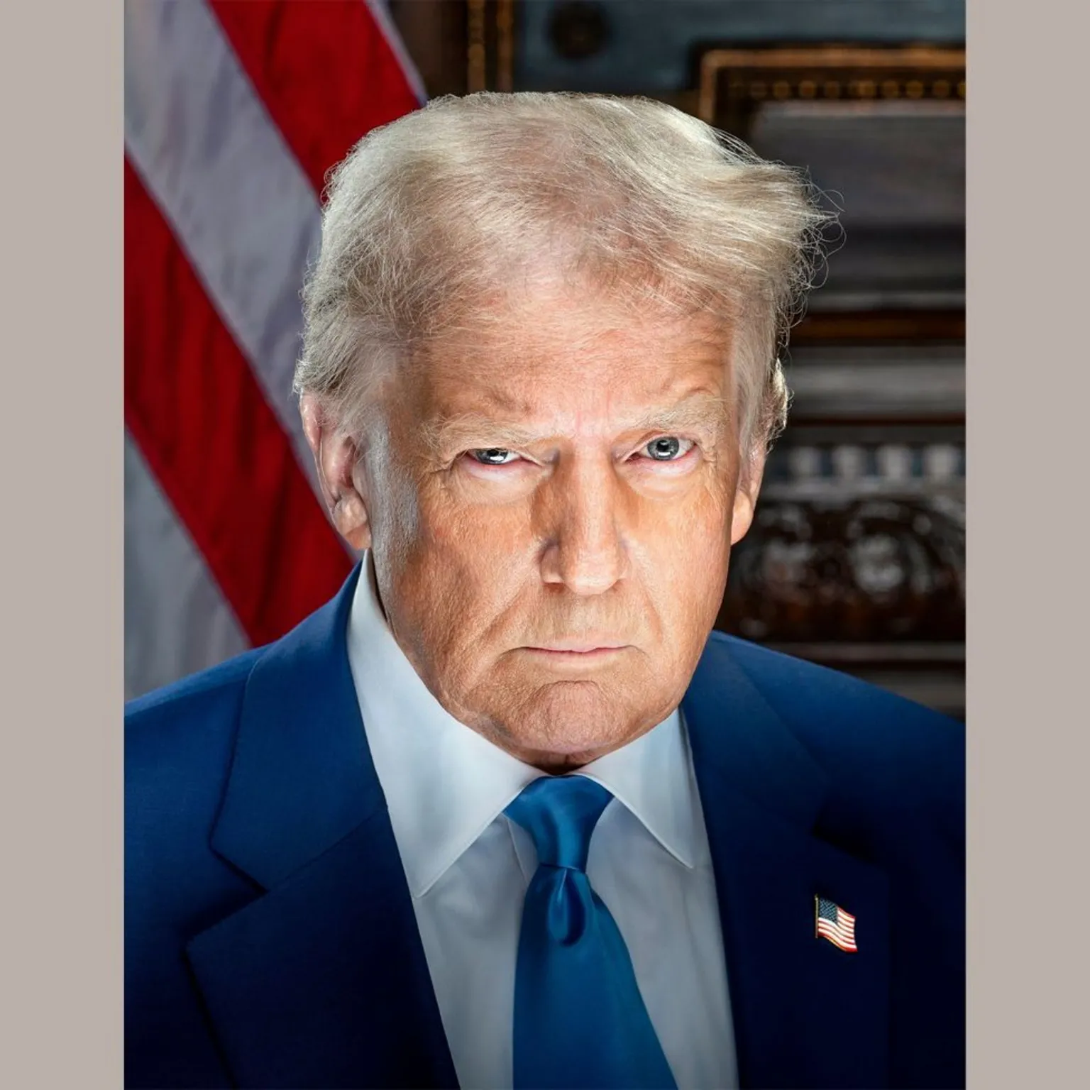 Deshifrimi i portretit të ri zyrtar të Donald Trump-it